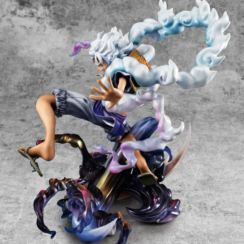 23cm Anime One Piece Figure Gear 5 Luffy Action Figure Sun God Nika Statue