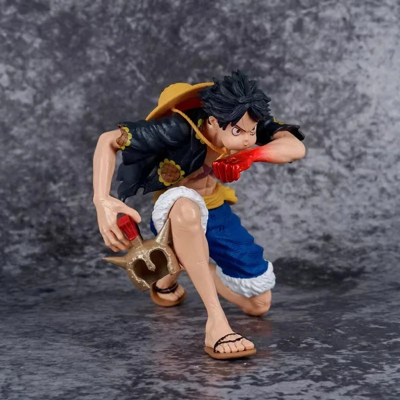 15 cm Anime One Piece Luffy Figure Wano Country Gear 3 Action Figures