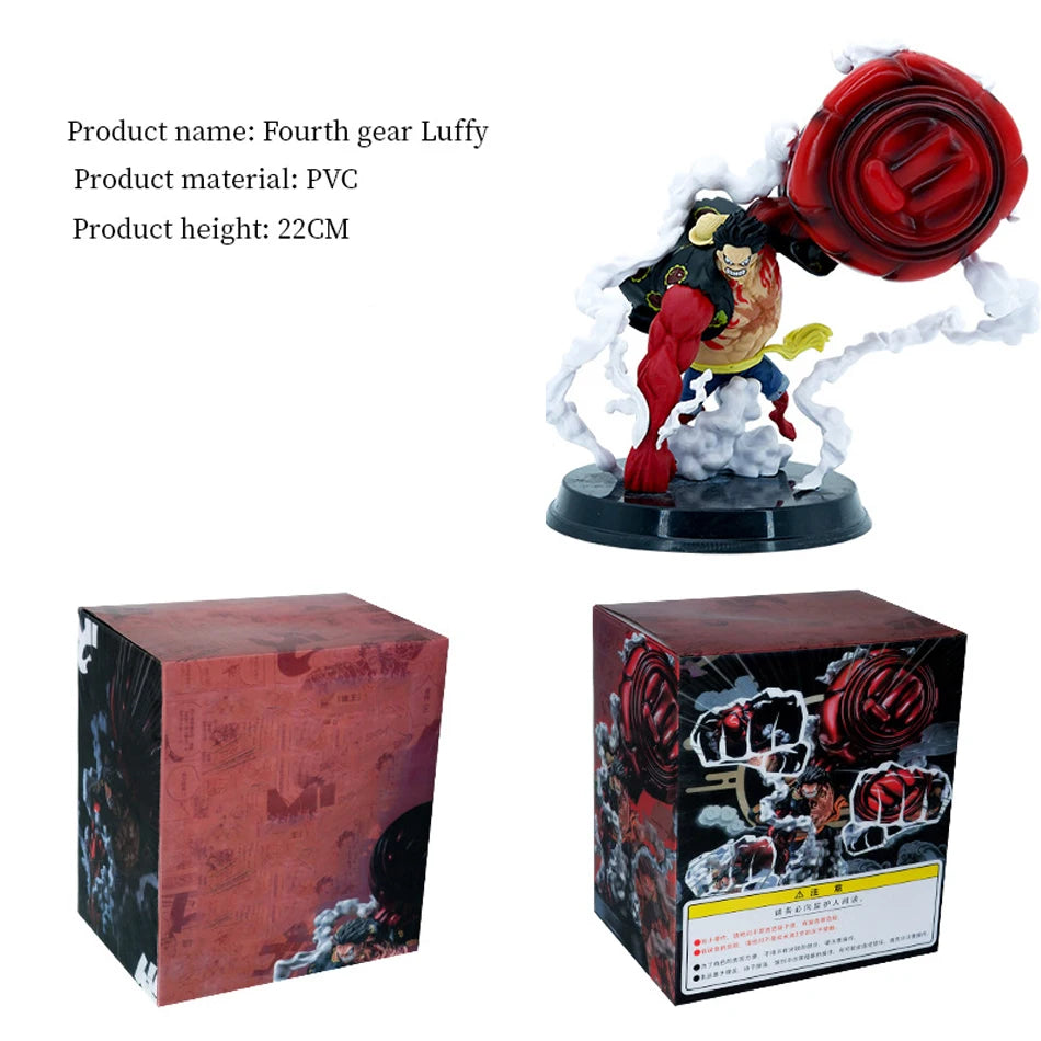 25CM Anime One Piece Luffy Gear 4 Action Figure