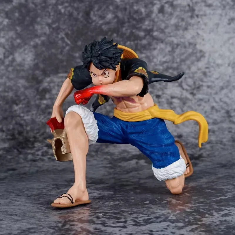 15 cm Anime One Piece Luffy Figure Wano Country Gear 3 Action Figures