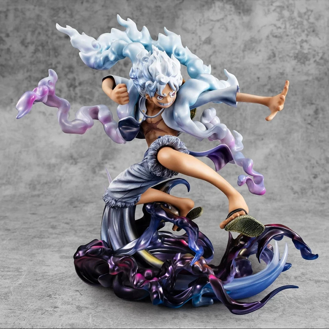 23cm Anime One Piece Figure Gear 5 Luffy Action Figure Sun God Nika Statue