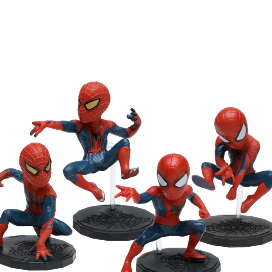 6-8 cm Marvel Spider Man series 4pcs/Set action figure