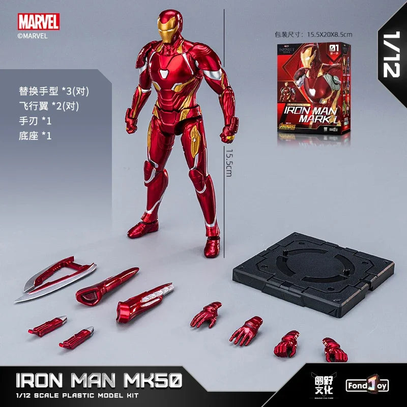 15cm Avengers Iron Man Mark50 Iron Spider man Thanos Hulk Captain America Action Figure