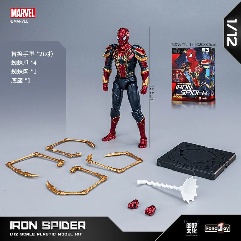 15cm Avengers Iron Man Mark50 Iron Spider man Thanos Hulk Captain America Action Figure